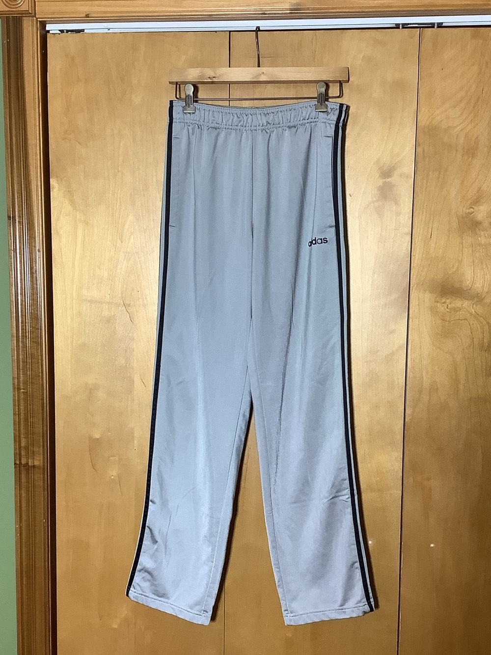 Adidas gray athletic pants, size medium